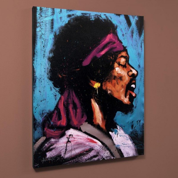 Jimi Hendrix (Bandana) Limited Edition Giclee on Canvas (28" x 35") by David Garibaldi