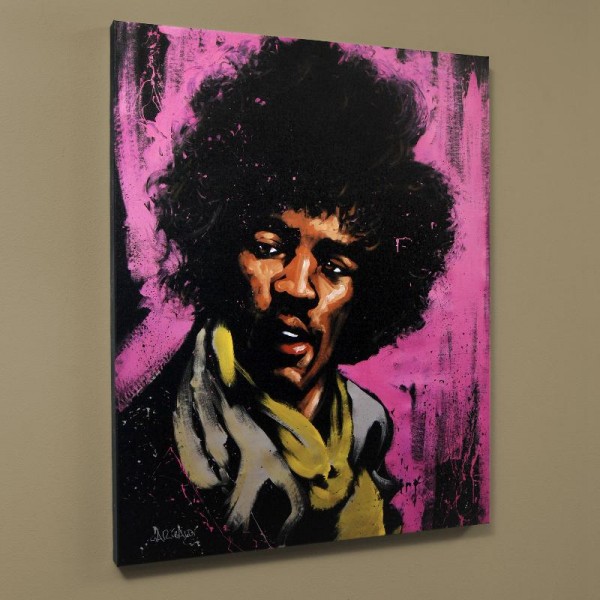 Jimi Hendrix (Purple Haze) LIMITED EDITION Giclee on Canvas (28" x 35") by David Garibaldi