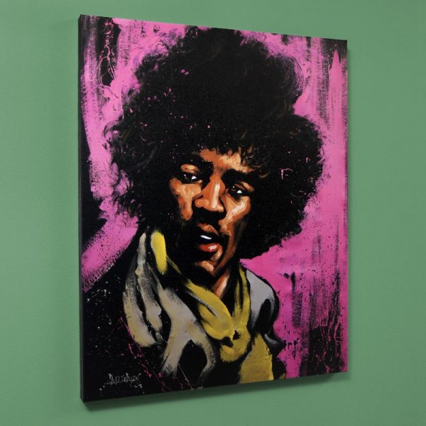 Jimi Hendrix (Purple Haze) Limited Edition Giclee on Canvas (40" x 50") by David Garibaldi