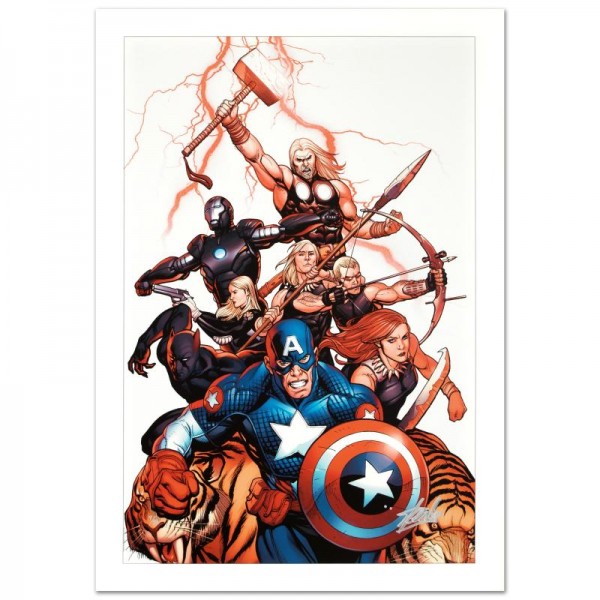 Ultimate New Ultimates #5 Limited Edition Giclee on Canvas by Frank Cho and Marvel Comics! Numbered and Hand Signed by Stan Lee! Includes Certificate of Authenticity!