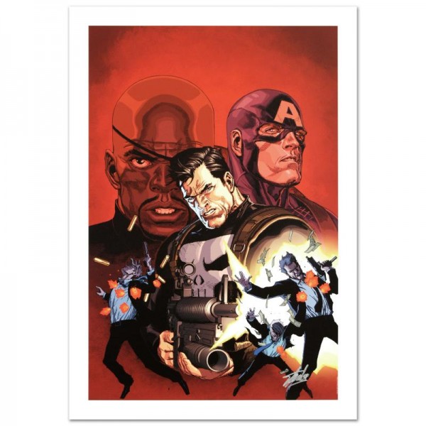 Ultimate Avengers #1 Limited Edition Giclee on Canvas by Leinil Francis Yu and Marvel Comics! Numbered and Hand Signed by Stan Lee! Includes Certificate of Authenticity!