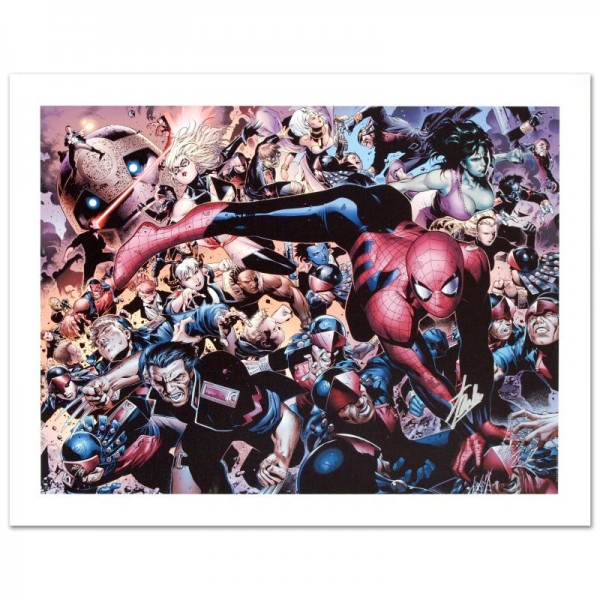 New Avengers #45 Limited Edition Giclee on Canvas by Jim Cheung and Marvel Comics! Numbered and Hand Signed by Stan Lee! Includes Certificate of Authenticity!