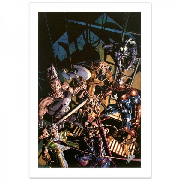 Dark Avengers #10 Limited Edition Giclee on Canvas by Mike Deodato Jr. and Marvel Comics! Numbered and Hand Signed by Stan Lee! Includes Certificate of Authenticity!