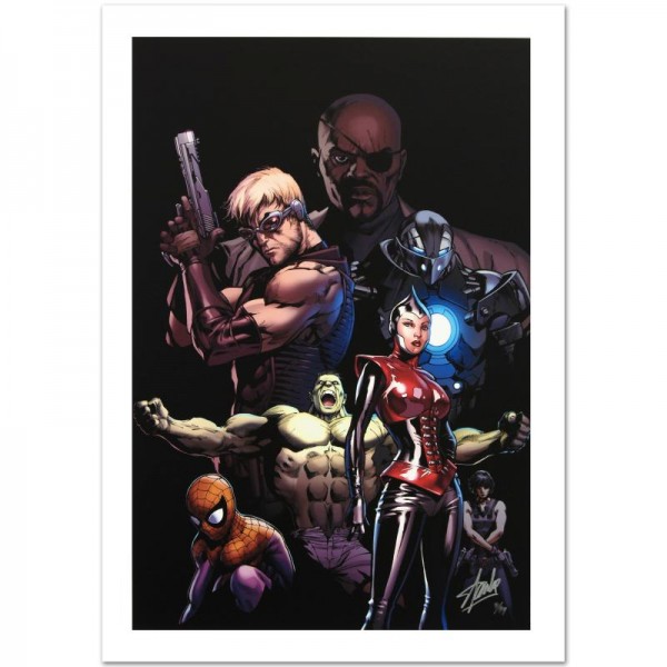Ultimate Avengers #3 Limited Edition Giclee on Canvas by Carlos Pacheco and Marvel Comics! Numbered and Hand Signed by Stan Lee! Includes Certificate of Authenticity!