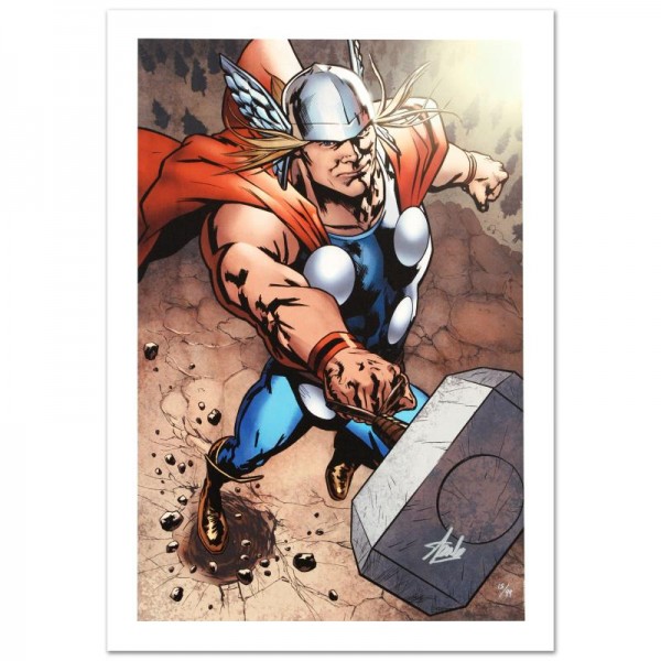 Wolverine Avengers Origins: Thor #1 & The X-Men #2 Limited Edition Giclee on Canvas by Kaare Andrews and Marvel Comics! Numbered and Hand Signed by Stan Lee! Includes Certificate of Authenticity!