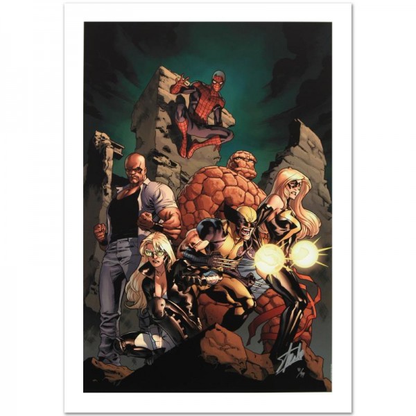 New Avengers #7 Limited Edition Giclee on Canvas by Tim Bradstreet and Marvel Comics! Numbered and Hand Signed by Stan Lee! Includes Certificate of Authenticity!