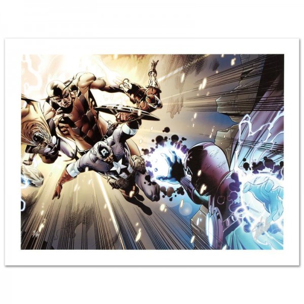 Captain America: Man Out Of Time #5 Limited Edition Giclee on Canvas by Jorge Molina and Marvel Comics! Numbered and Hand Signed by Stan Lee! Includes Certificate of Authenticity!