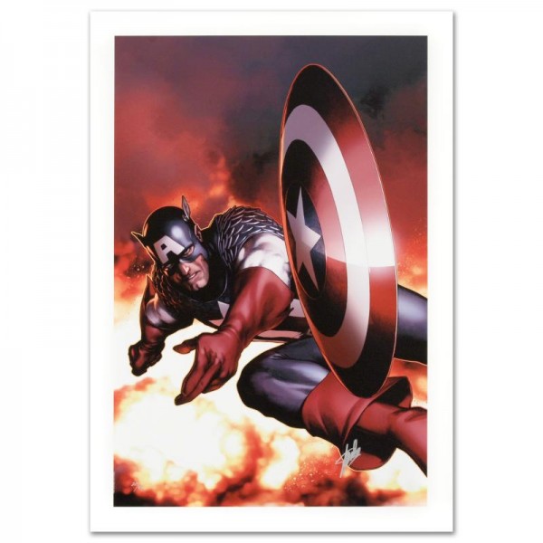 Captain America #2 Limited Edition Giclee on Canvas by Steve McNiven and Marvel Comics