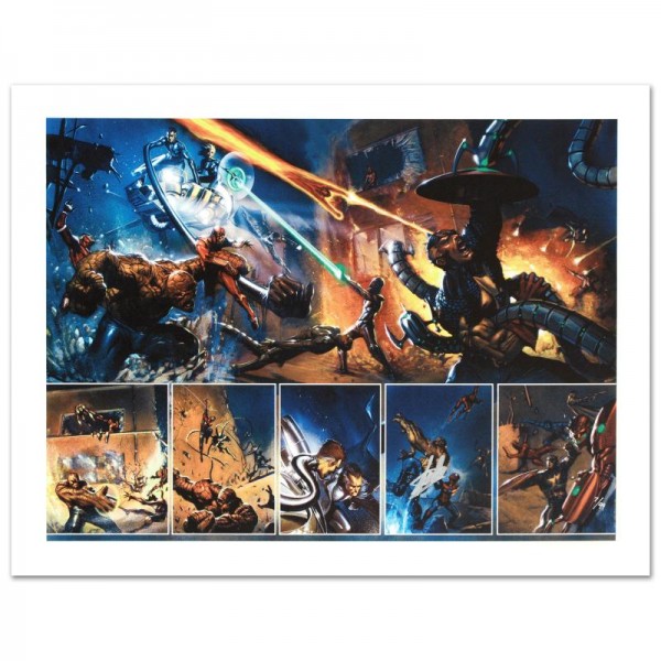 Secret War #4 Limited Edition Giclee on Canvas by Gabriel Dell'Otto and Marvel Comics! Numbered and Hand Signed by Stan Lee! Includes Certificate of Authenticity!