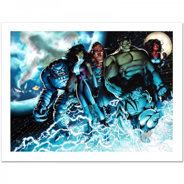 Incredible Hulks #615 Limited Edition Giclee on Canvas by Barry Kitson and Marvel Comics! Numbered and Hand Signed by Stan Lee! Includes Certificate of Authenticity!