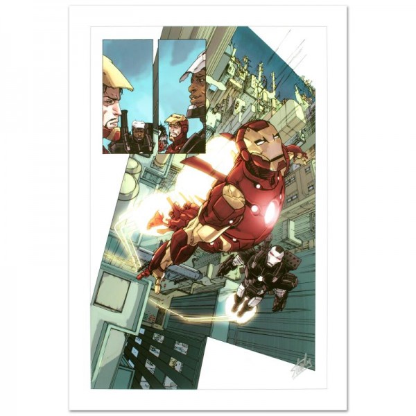 Iron Man 2.0 #1 Limited Edition Giclee on Canvas by Barry Kitson and Marvel Comics! Numbered and Hand Signed by Stan Lee! Includes Certificate of Authenticity!