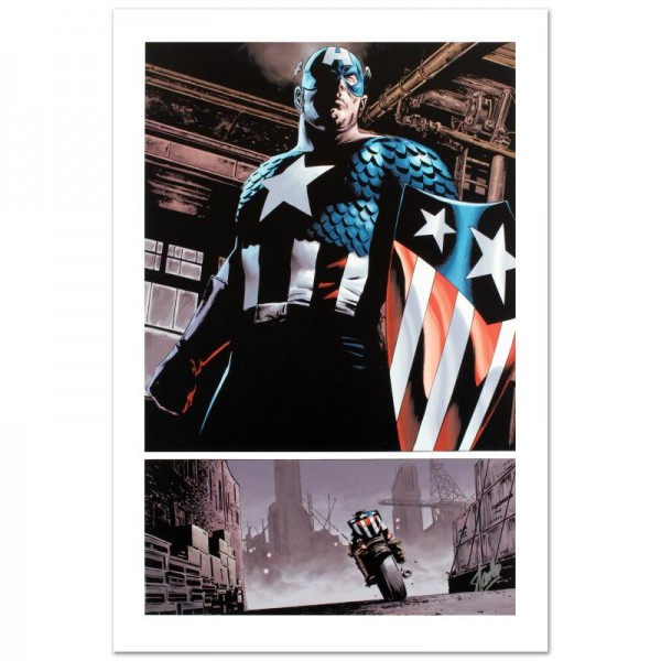 The Marvels Project #5 Limited Edition Giclee on Canvas by Steve Epting and Marvel Comics! Numbered and Hand Signed by Stan Lee! Includes Certificate of Authenticity!