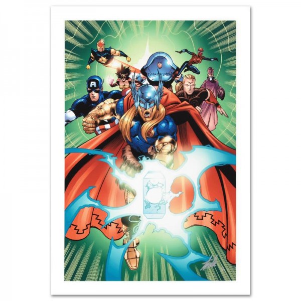 Last Hero Standing #5 Limited Edition Giclee on Canvas by Patrick Olliffe and Marvel Comics! Numbered and Hand Signed by Stan Lee! Includes Certificate of Authenticity!