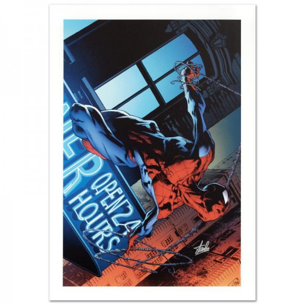 The Amazing Spider-Man #592 Limited Edition Giclee on Canvas by Joe Quesada and Marvel Comics! Numbered and Hand Signed by Stan Lee! Includes Certificate of Authenticity!