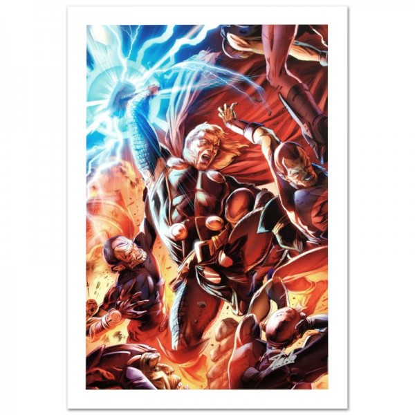 Secret Invasion: Thor #2 Limited Edition Giclee on Canvas by Doug Braithwaite and Marvel Comics! Numbered and Hand Signed by Stan Lee! Includes Certificate of Authenticity!