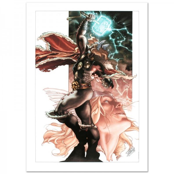Thor: For Asgard #3 Limited Edition Giclee on Canvas by Simone Bianchi and Marvel Comics! Numbered and Hand Signed by Stan Lee! Includes Certificate of Authenticity!