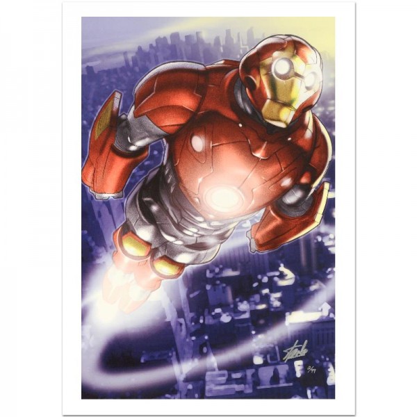Ultimate Iron Man II #3 Limited Edition Giclee on Canvas by Pasqual Ferry and Marvel Comics