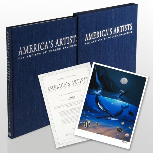 America's Artists: The Artists of Wyland Galleries (2004) Limited Edition Collector's Fine Art Book by World-Renowned Artist Wyland! With Numbered Vellum Front Page Hand Signed by Wyland