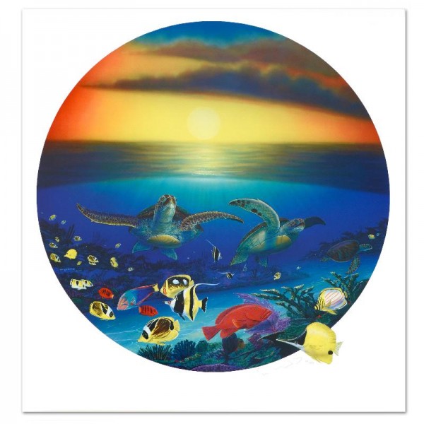 Sea Turtle Reef Limited Edition Lithograph by Famed Artist Wyland