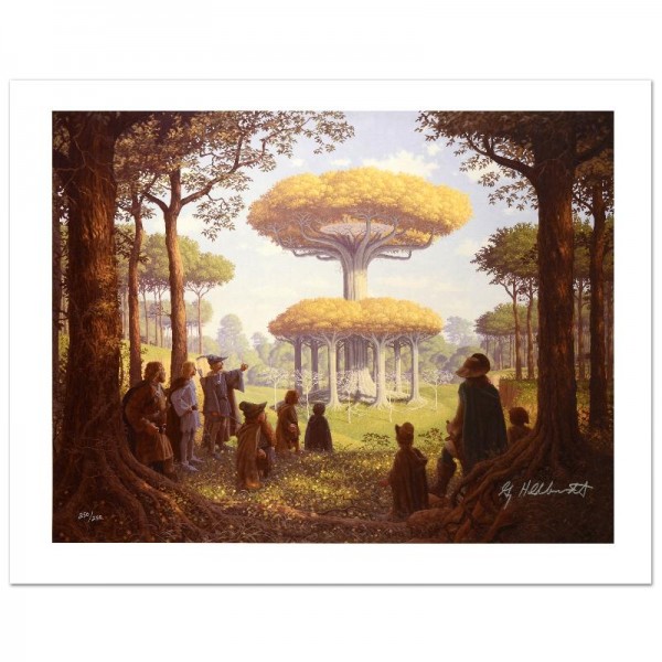 Lothlorien Limited Edition Giclee on Canvas by The Brothers Hildebrandt! Numbered and Hand Signed by Greg Hildebrandt! Includes Certificate of Authenticity!