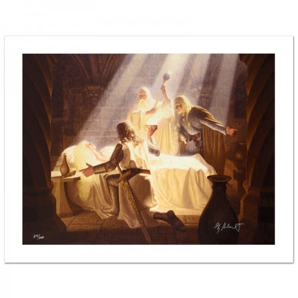 The Healing Of Eowyn Limited Edition Giclee on Canvas by The Brothers Hildebrandt! Numbered and Hand Signed by Greg Hildebrandt! Includes Certificate of Authenticity!
