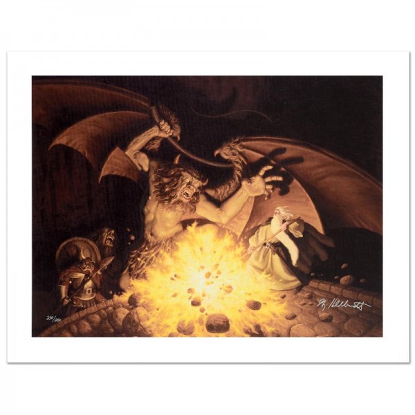 Balrog Limited Edition Giclee on Canvas by The Brothers Hildebrandt! Numbered and Hand Signed by Greg Hildebrandt! Includes Certificate of Authenticity!