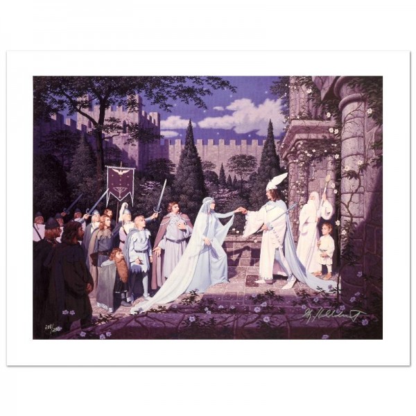 The Wedding Of The King Limited Edition Giclee on Canvas by The Brothers Hildebrandt! Numbered and Hand Signed by Greg Hildebrandt! Includes Certificate of Authenticity!