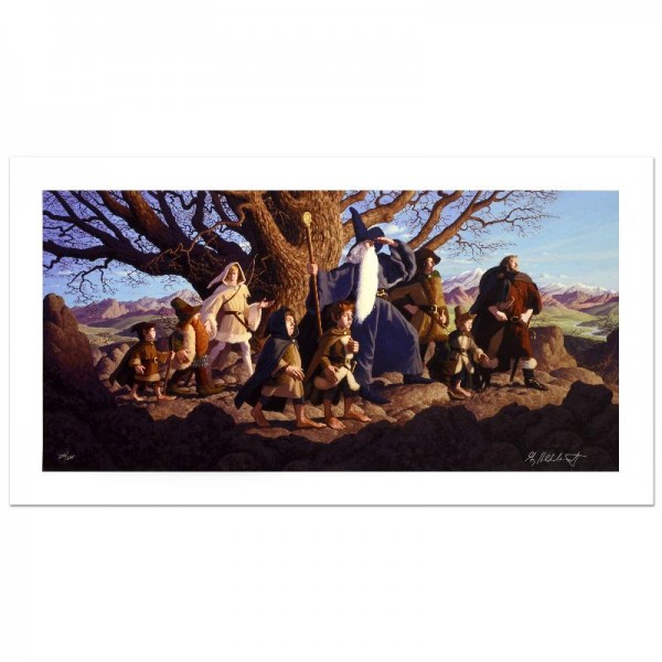 Fellowship Of The Ring Limited Edition Giclee on Canvas by The Brothers Hildebrandt! Numbered and Hand Signed by Greg Hildebrandt! Includes Certificate of Authenticity!