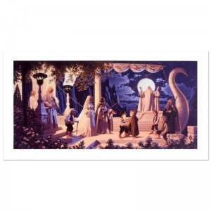 At The Grey Havens Limited Edition Giclee on Canvas by The Brothers Hildebrandt! Numbered and Hand Signed by Greg Hildebrandt! Includes Certificate of Authenticity!