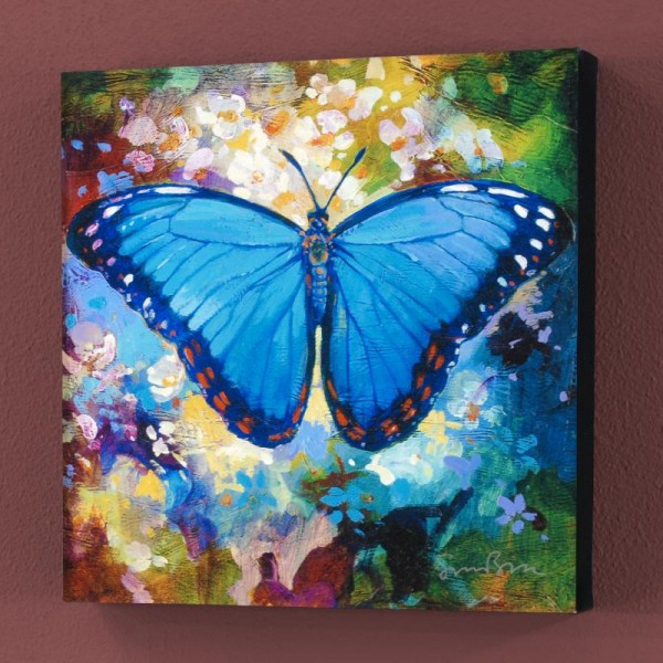 Blue Morpho Limited Edition Giclee on Canvas by Simon Bull