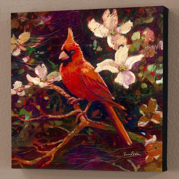 Cardinal Limited Edition Giclee on Canvas by Simon Bull