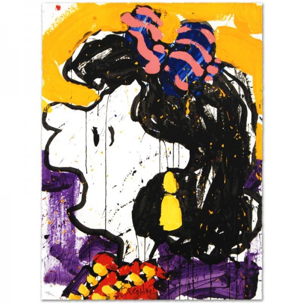 Glam Slam Limited Edition Hand Pulled Original Lithograph by Renowned Charles Schulz Protege
