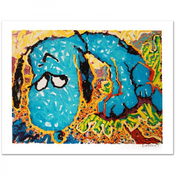 Hollywood Hound Dog Limited Edition Hand Pulled Original Lithograph by Renowned Charles Schulz Protege