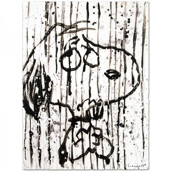 Dancing In The Rain Limited Edition Hand Pulled Original Lithograph by Renowned Charles Schulz Protege