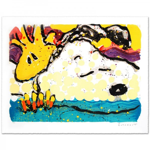 Bora Bora Boogie Bored Limited Edition Hand Pulled Original Lithograph by Renowned Charles Schulz Protege