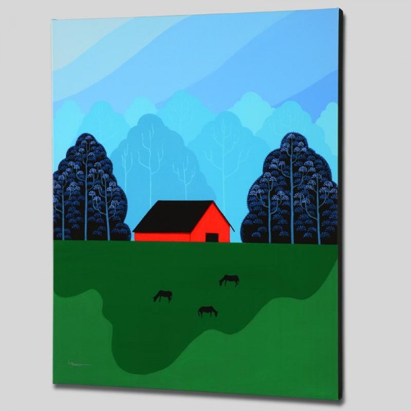 New England Barn Limited Edition Giclee on Canvas by Larissa Holt