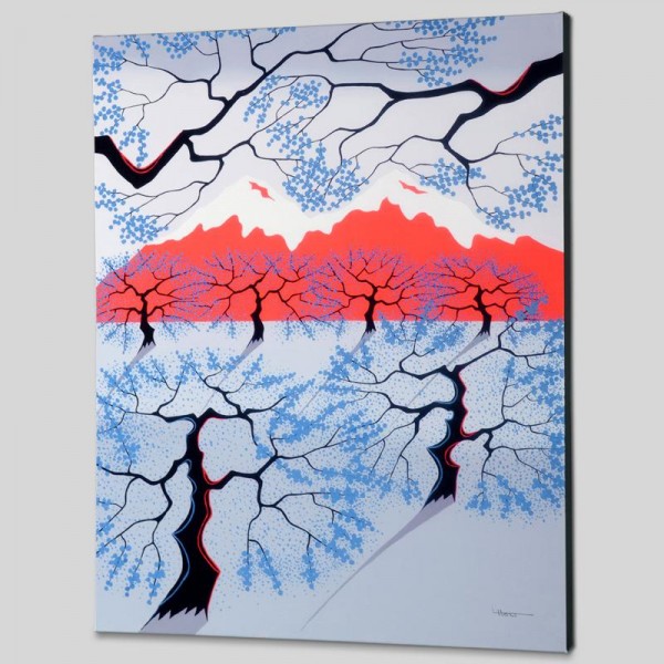Red Mountains Limited Edition Giclee on Canvas by Larissa Holt