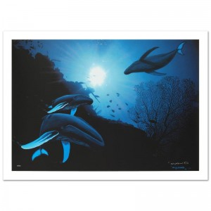 Whale Vision Limited Edition Giclee on Canvas (42" x 30") by Renowned Artist Wyland