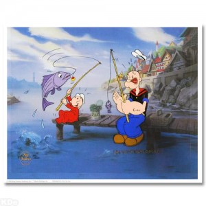 The Big One Limited Edition Hand Painted Animation Cel! Numbered and Hand Signed by Myron Waldman (1908-2006)! Includes Certificate of Authenticity!