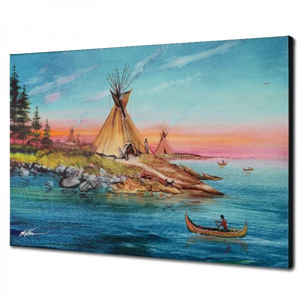 Tipi Territory Limited Edition Giclee on Canvas by Martin Katon