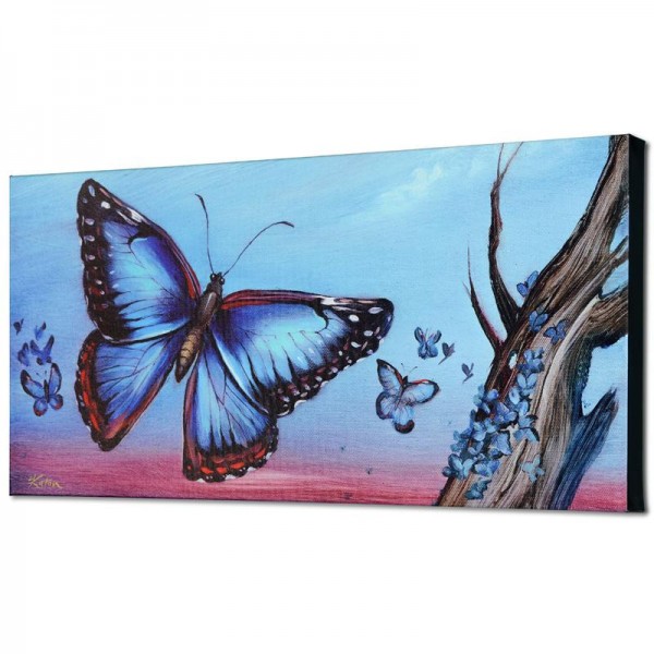 Morpho Butterflies Limited Edition Giclee on Canvas by Martin Katon