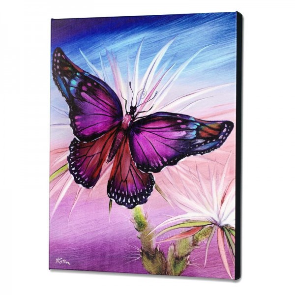 Rainbow Butterfly Limited Edition Giclee on Canvas by Martin Katon