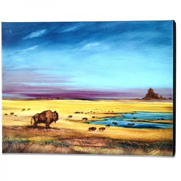Where the Buffalo... Limited Edition Giclee on Gallery Wrapped Canvas by Martin Katon