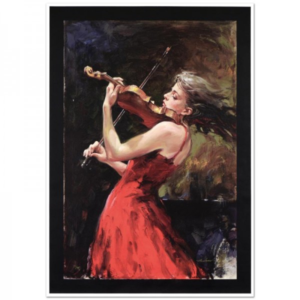 The Passion of Music Limited Edition Hand Embellished Giclee on Canvas (24" x 43") by Andrew Atroshenko