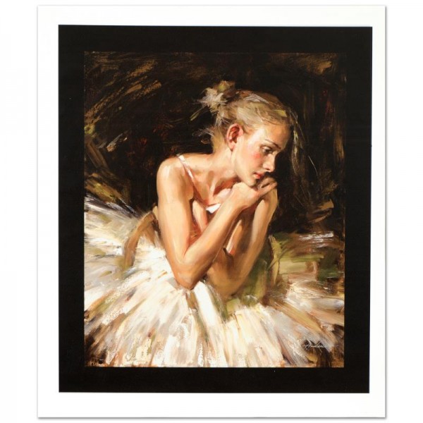 Thoughts Before the Dance Limited Edition Hand Embellished Giclee on Canvas by Andrew Atroshenko