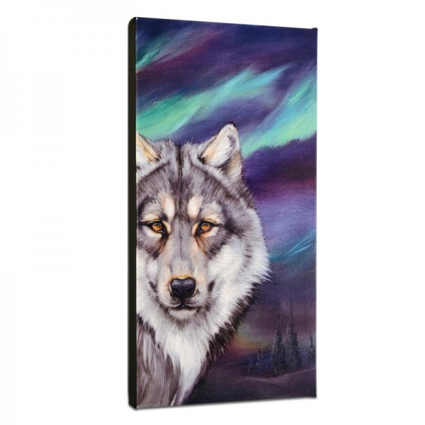Wolf Lights Limited Edition Giclee on Gallery Wrapped Canvas by Martin Katon