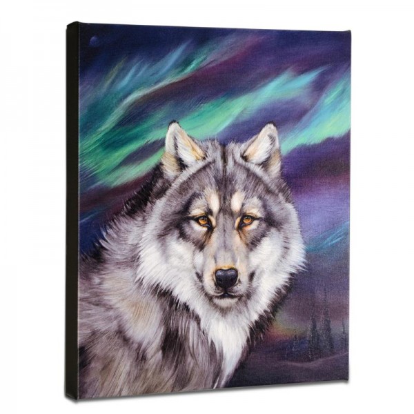 Wolf Lights II Limited Edition Giclee on Gallery Wrapped Canvas by Martin Katon
