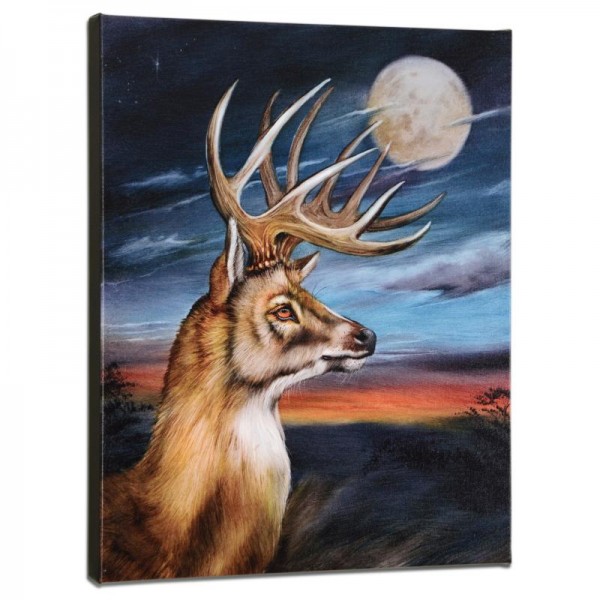 White Tail Moon Limited Edition Giclee on Gallery Wrapped Canvas by Martin Katon
