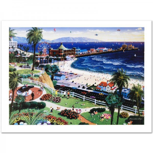Santa Monica Limited Edition Lithograph by Alexander Chen