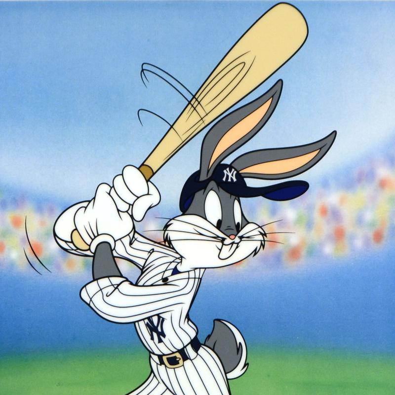 Bugs Bunny at Bat for the Yankees LIMITED EDITION SERICEL by